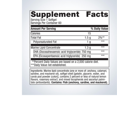 OmegaGenics Fish Oil Neuro 1000 mg